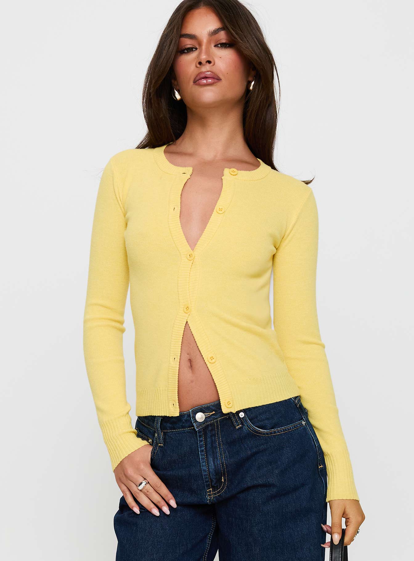 Lauraine Cardigan Lemon - Image 2