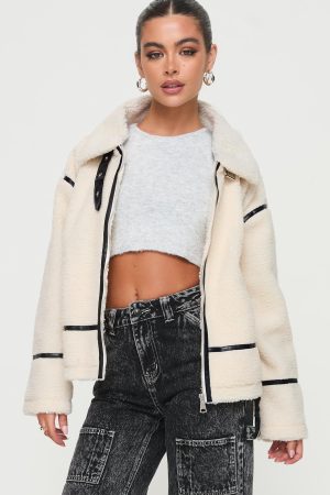 Lumanara Shearling Jacket Cream