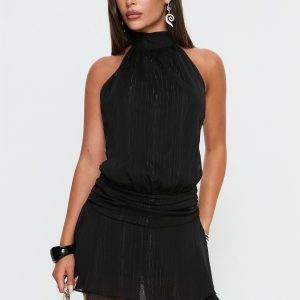 Maelis Backless Playsuit Black