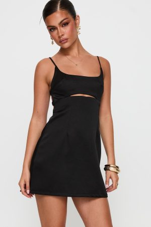 By Your Side Playsuit Black