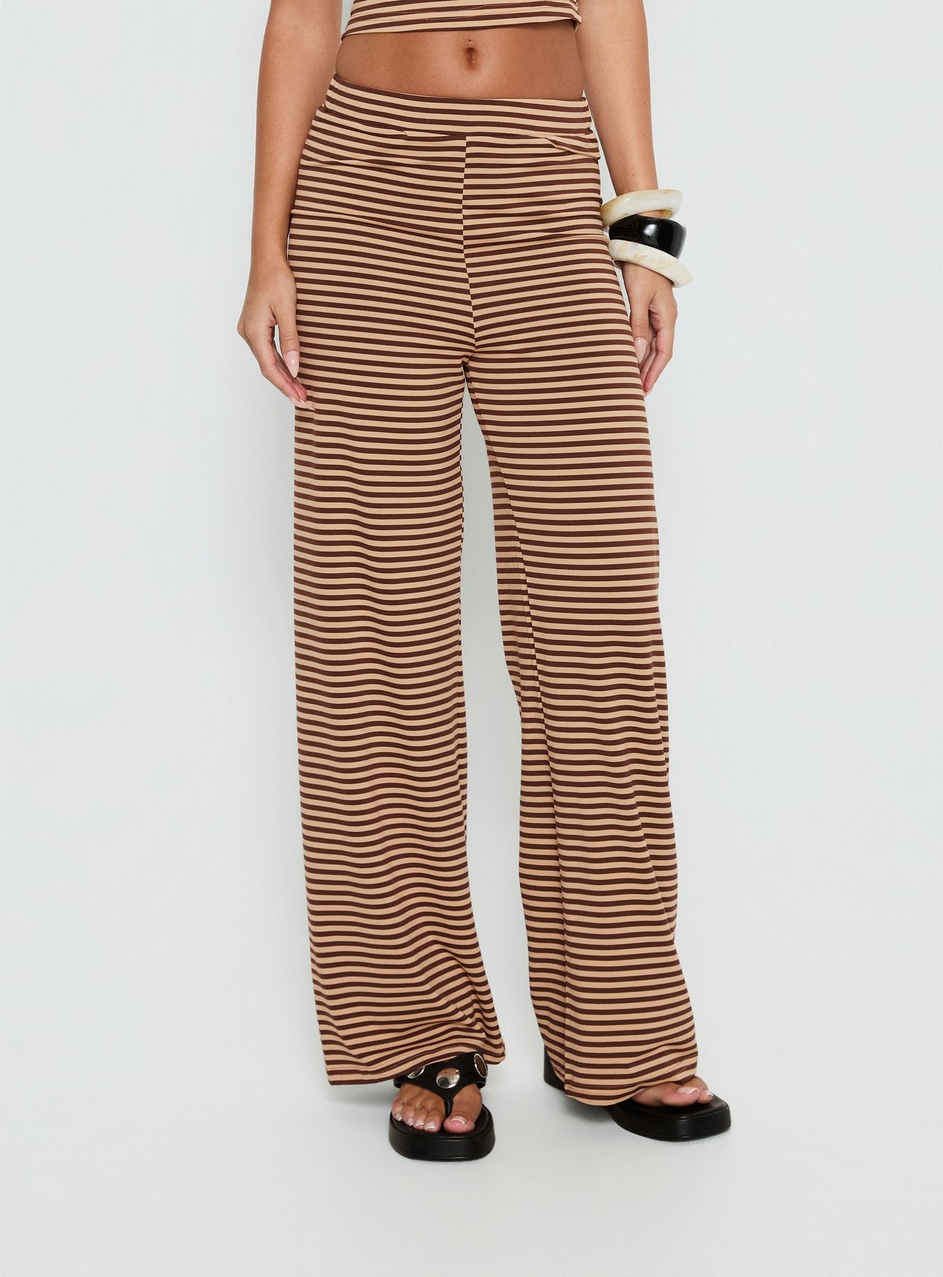 Timora Pants Brown Stripe - Image 2