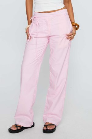 Destini Tie Up Pant Pink