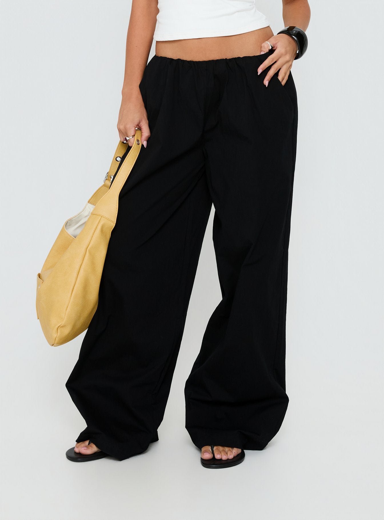 Lunea Concealed Waistband Pants Black - Image 2