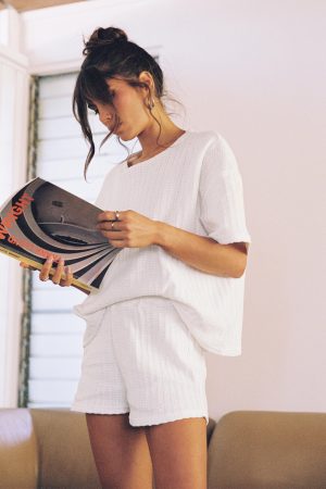 Cammie Knit Set White