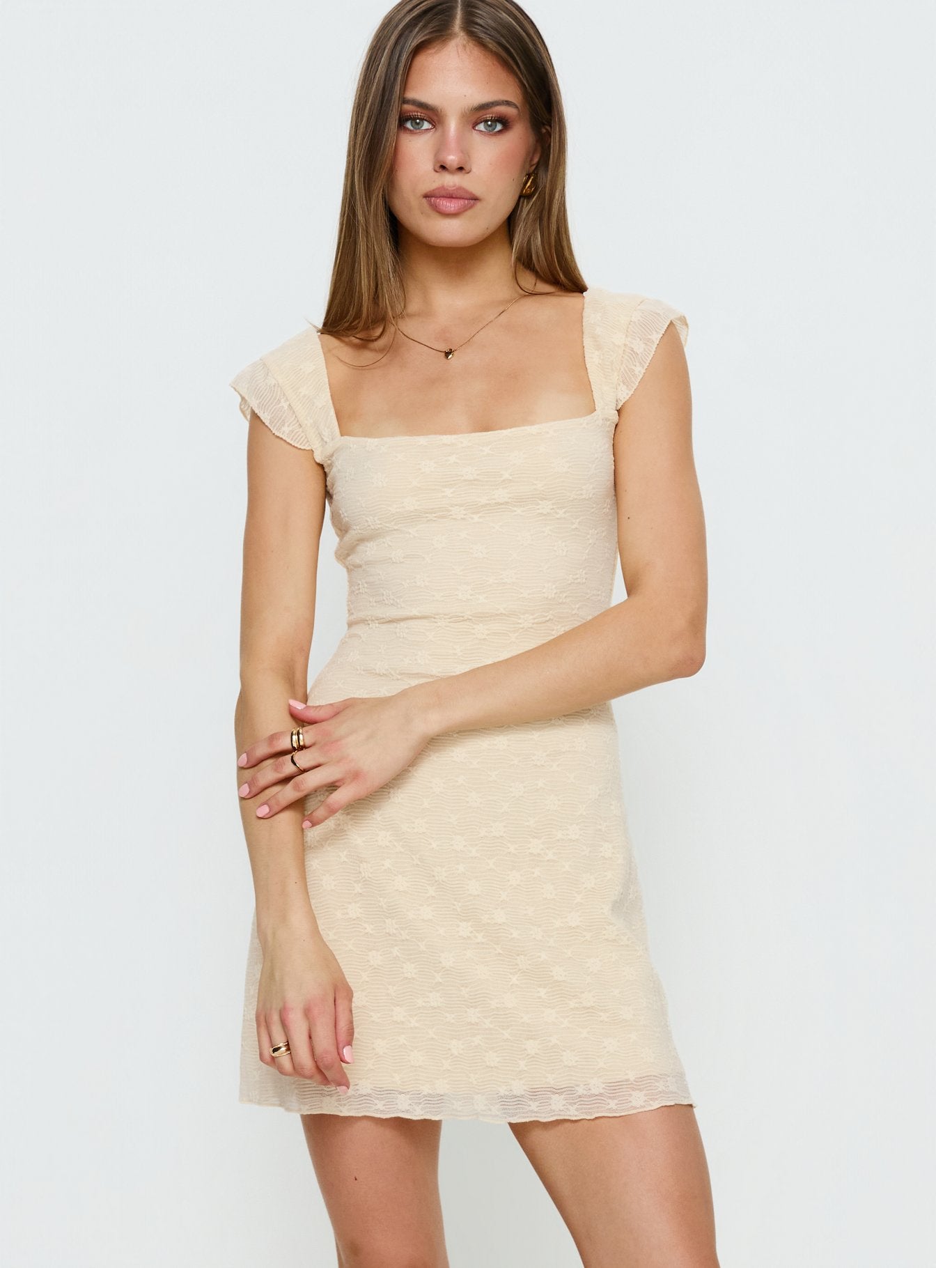 Lanchester Mini Dress Butter Yellow - Image 2