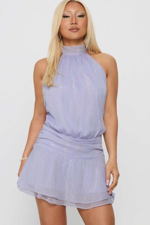 Maelis Backless Playsuit Purple