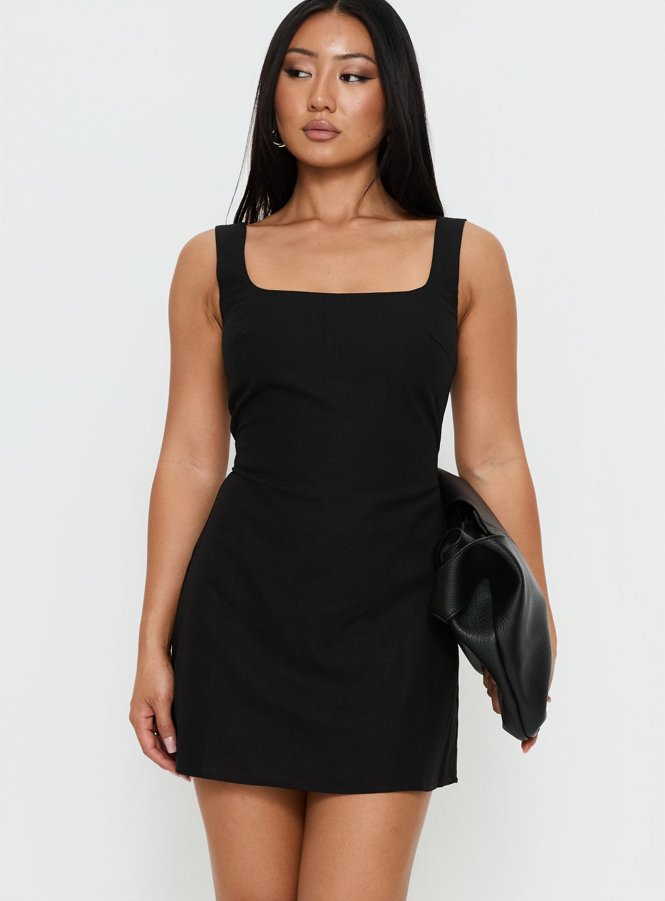 Devinn Square Neck Playsuit Black - Image 2