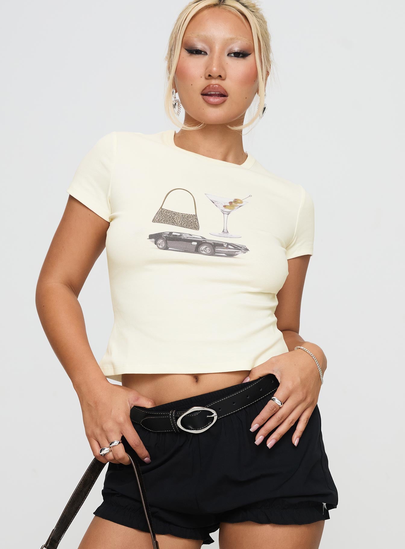 Marseille Manners Graphic Top Cream - Image 2