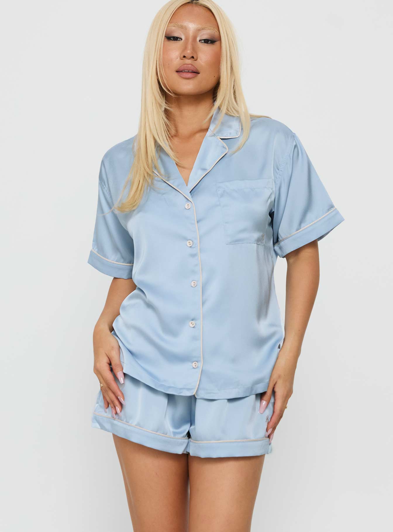 Hibernate Sleep Satin Set Blue - Image 2