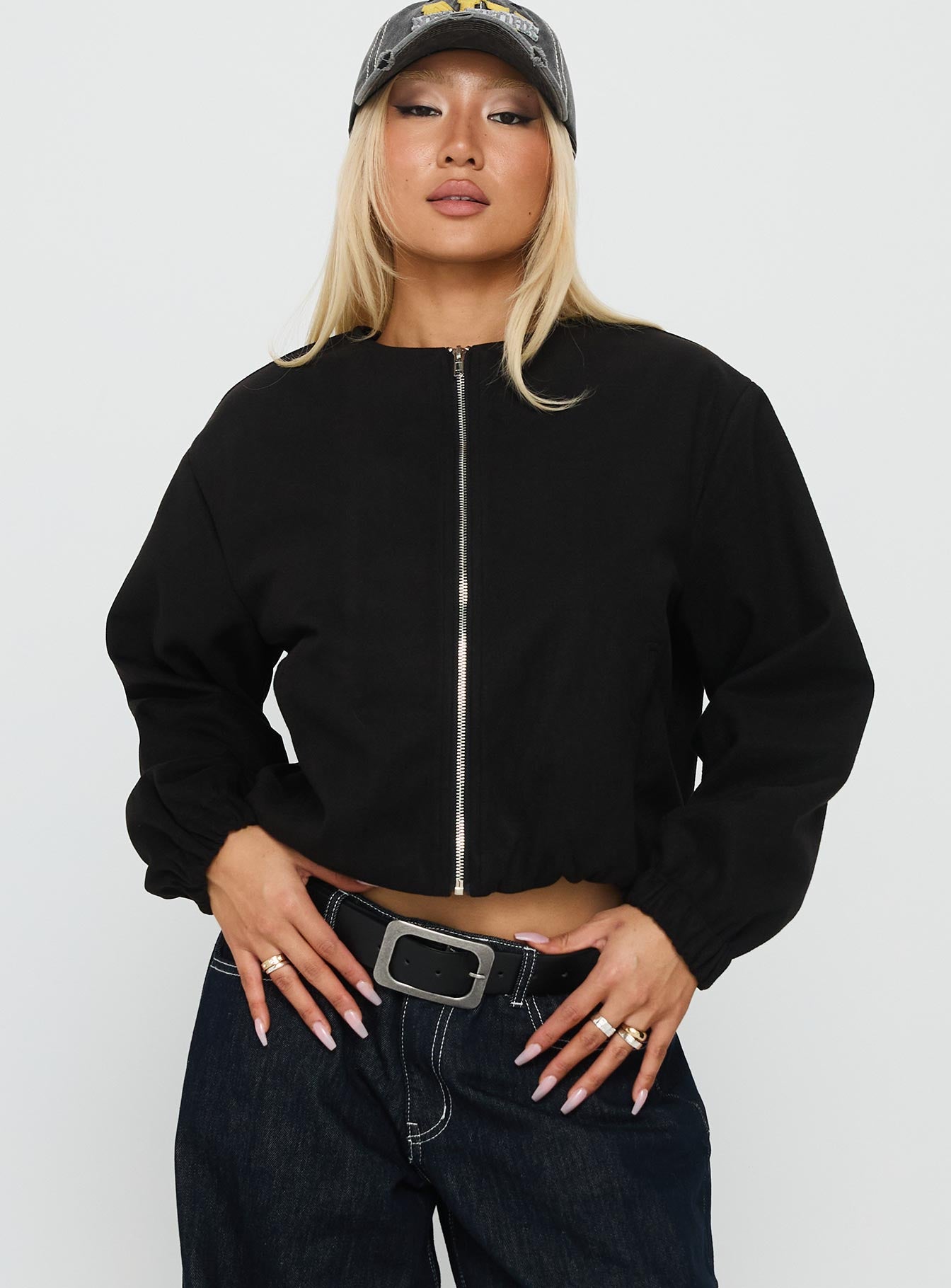 Grasp Bomber Jacket Black - Image 2