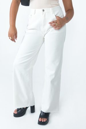 Arlington Straight Leg Denim Jeans White