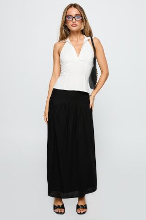 Human Nurture Maxi Skirt Black