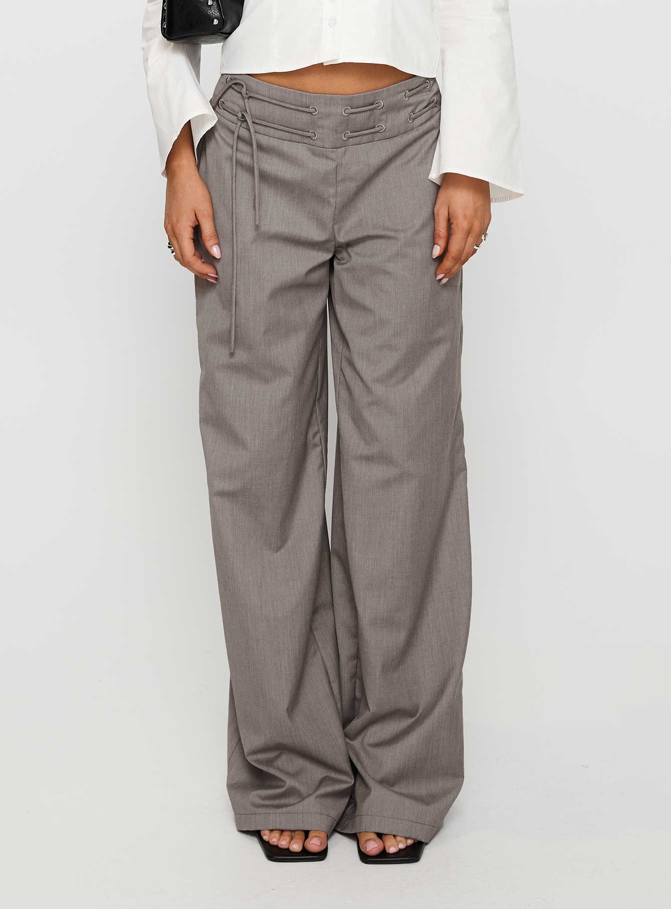 Just Have Fun Wide Leg Pant Grey - Image 2