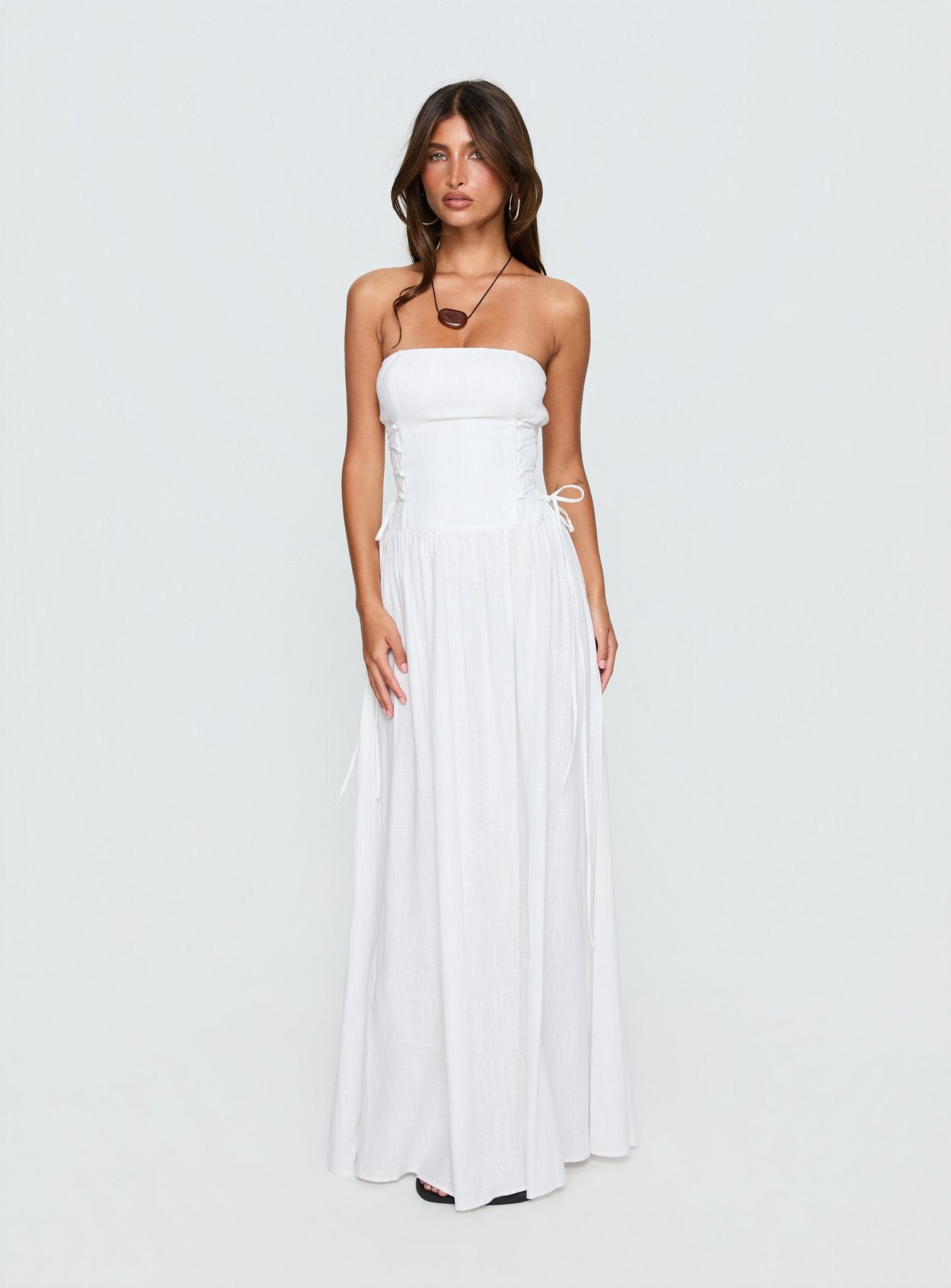 So Far So Good Maxi Dress White - Image 2