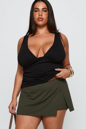 For The Thrill Skort Green Curve