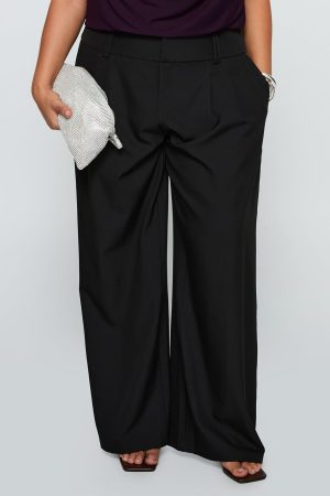 Two Lovers Low Rise Pants Black Curve