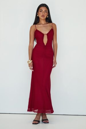 Capisce Maxi Dress Red Petite