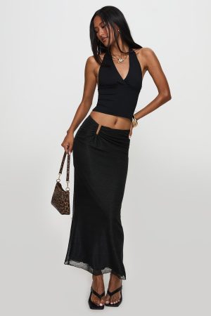 Satine Maxi Skirt Black
