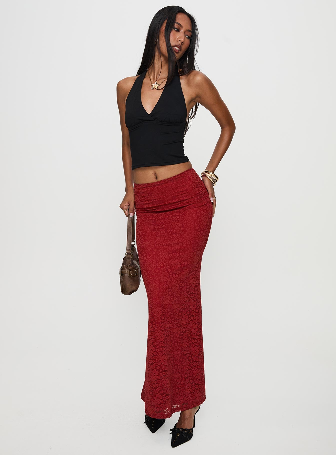 Silene Maxi Skirt Red - Image 2