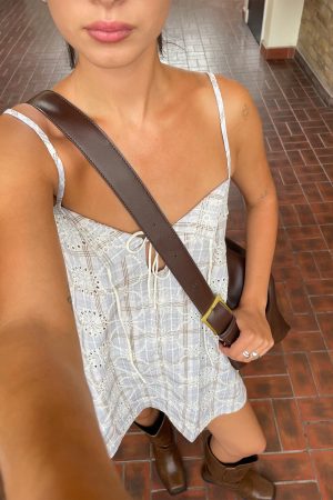 Belong Together Mini Dress Blue Check