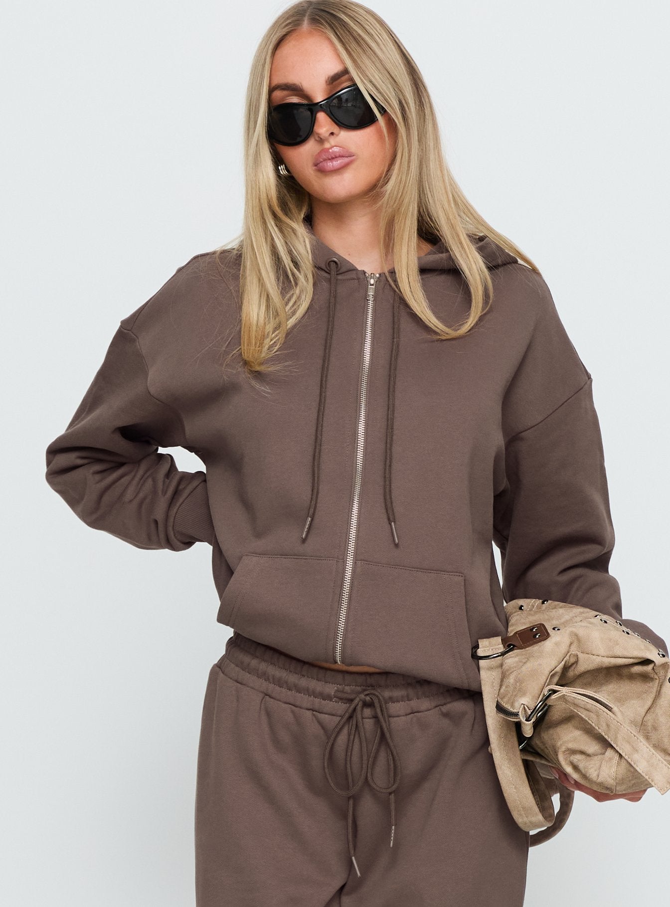 All Day Oversized Hoodie Mocha - Image 2