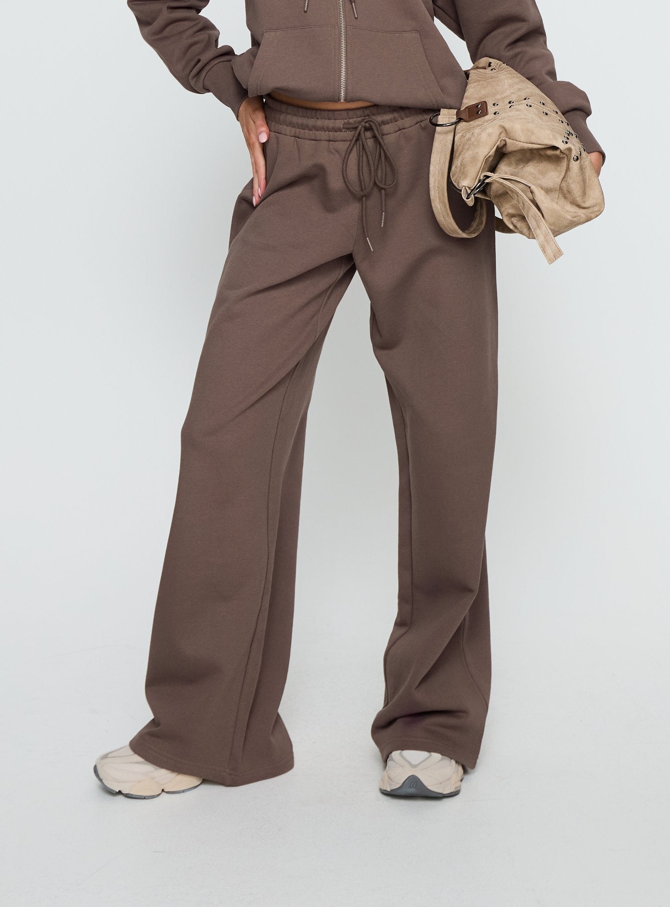All Day Straight Leg Sweatpants Mocha - Image 2