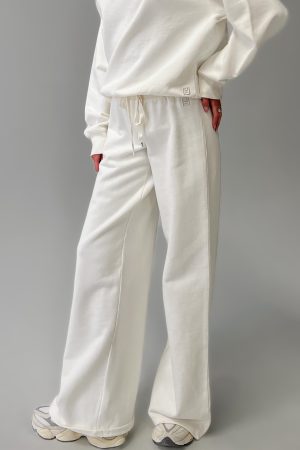 Dodie Wide Leg Pants Washed White
