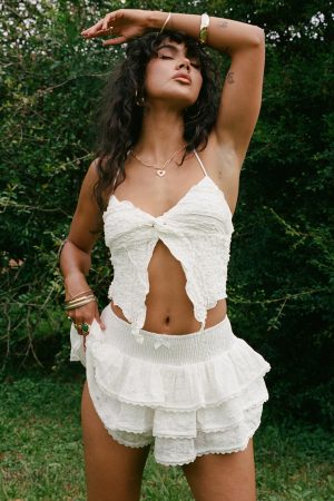 Ruru Skort White