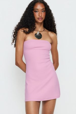 Baseline Strapless Mini Dress Pink