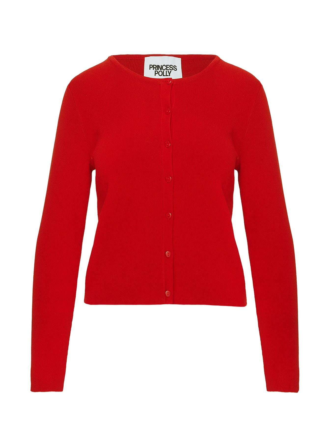 Old Burlington Knit Cardigan Red - Image 5