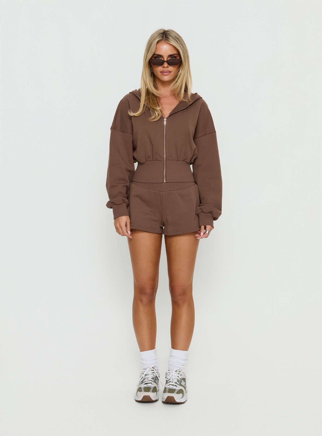 Daybreak Rib Waist Shorts Cocoa - Image 7