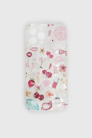 Just A Girl Iphone Case Clear / Pink