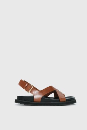 Billini Tennie Sandals Tan / Black