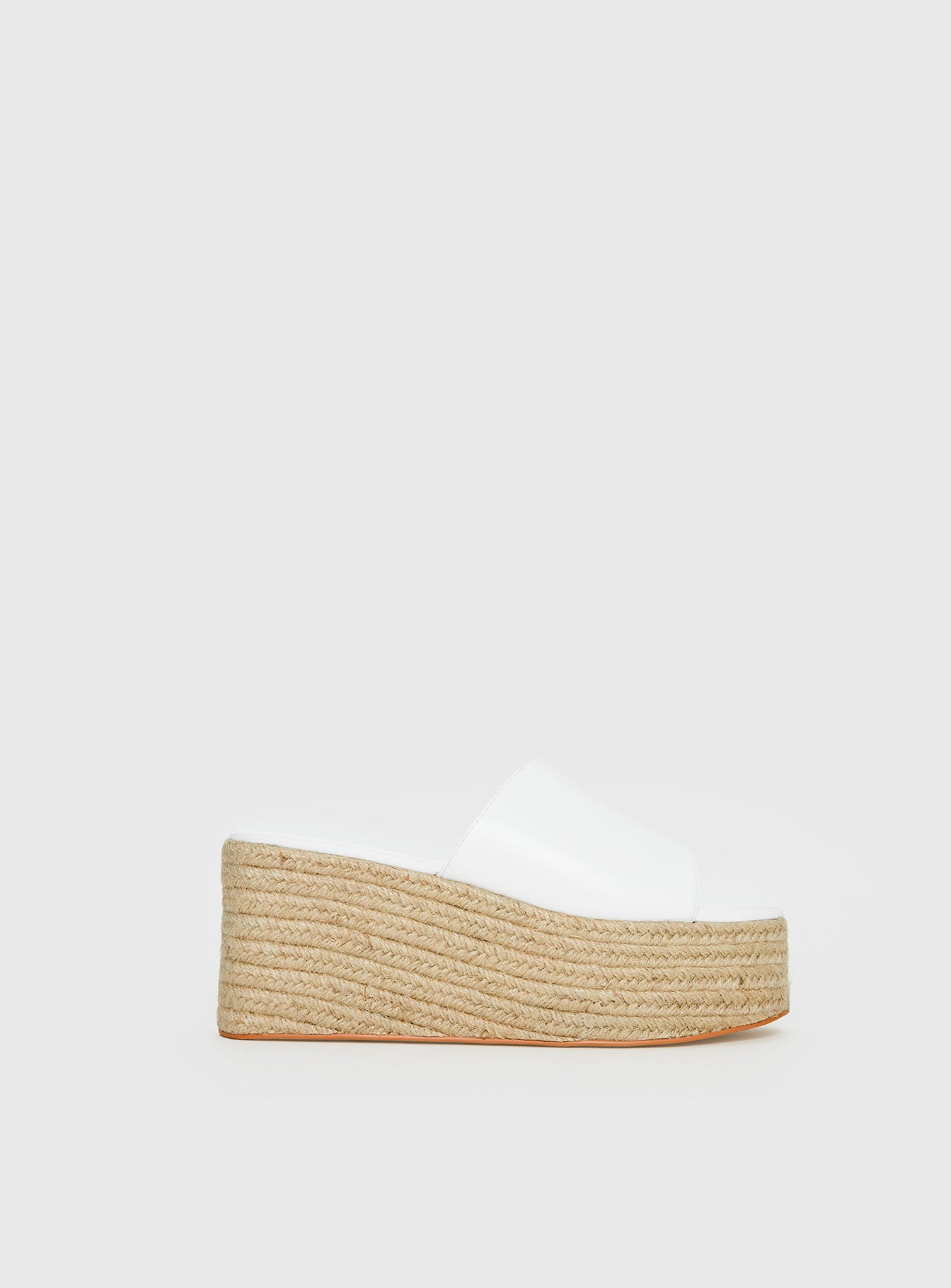 Arton Espadrille Platform Sandals White - Image 2
