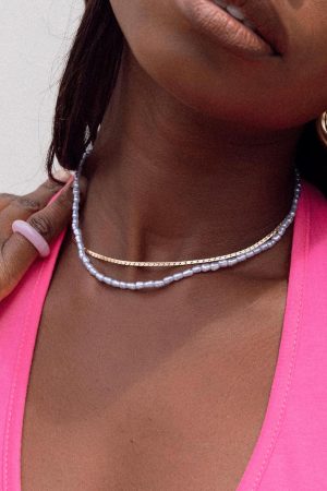 In The Zone Necklace Set Blue