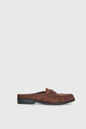 Therapy Atticus Faux Suede Slip On Loafer Brown