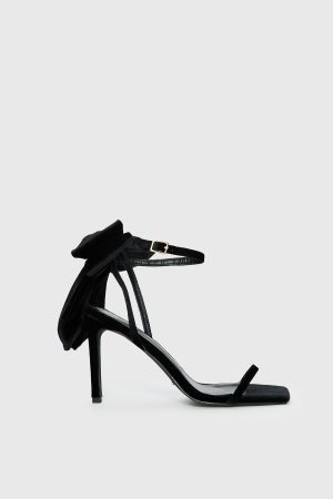Billini Elesa Bow Detail Stiletto Heels Black
