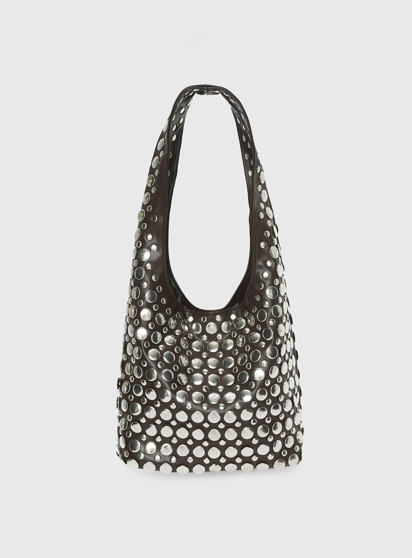 In The Crowd Shoulder Bag Brown / Silver - Image 2