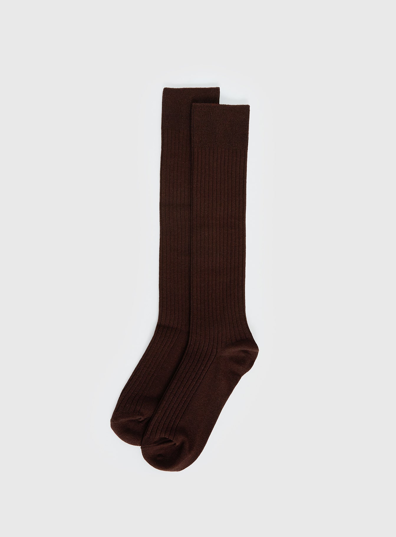 Kosie Ribbed Socks Chocolate - Image 2