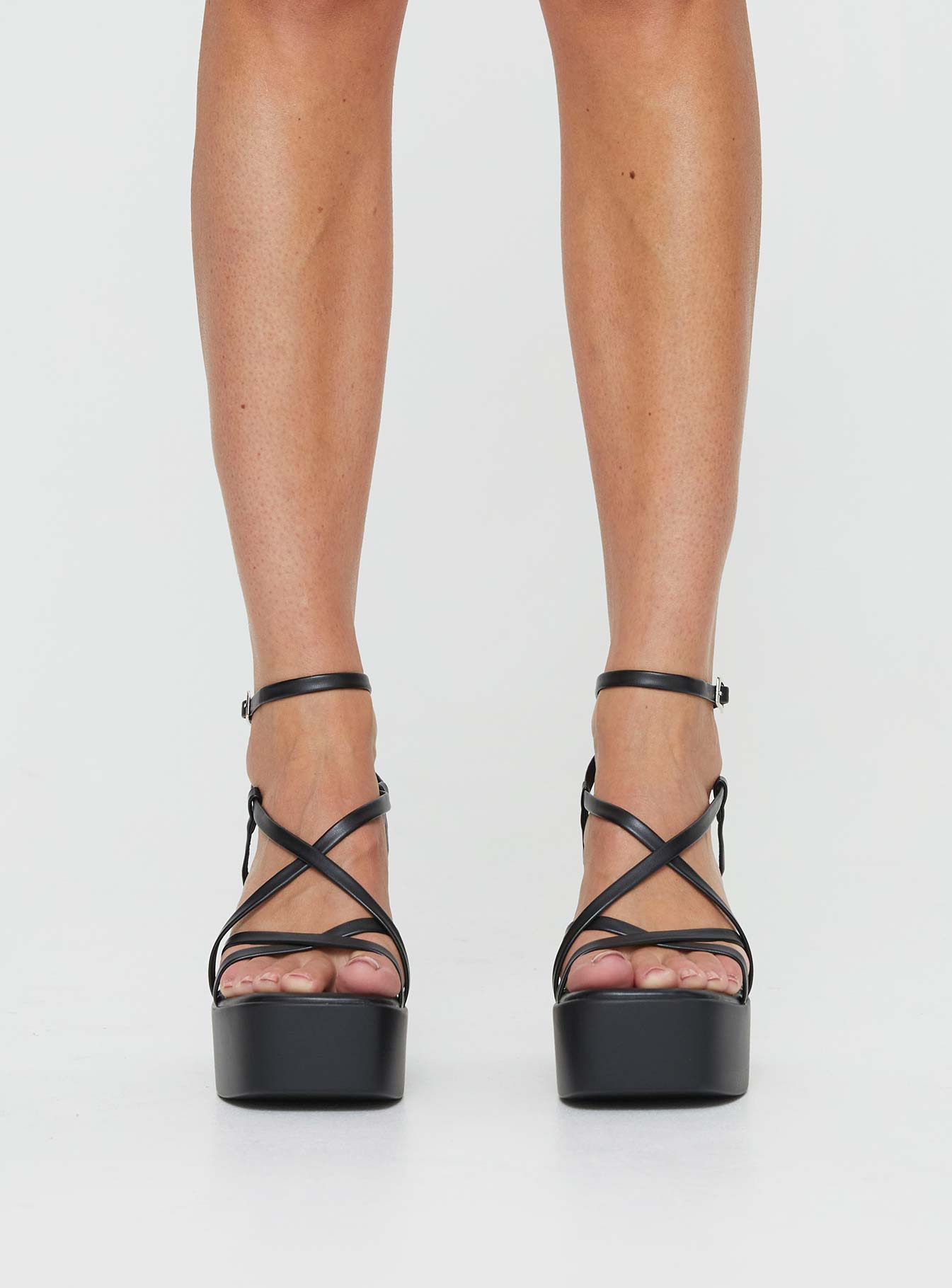 Therapy Daze Platform Heels Black - Image 2