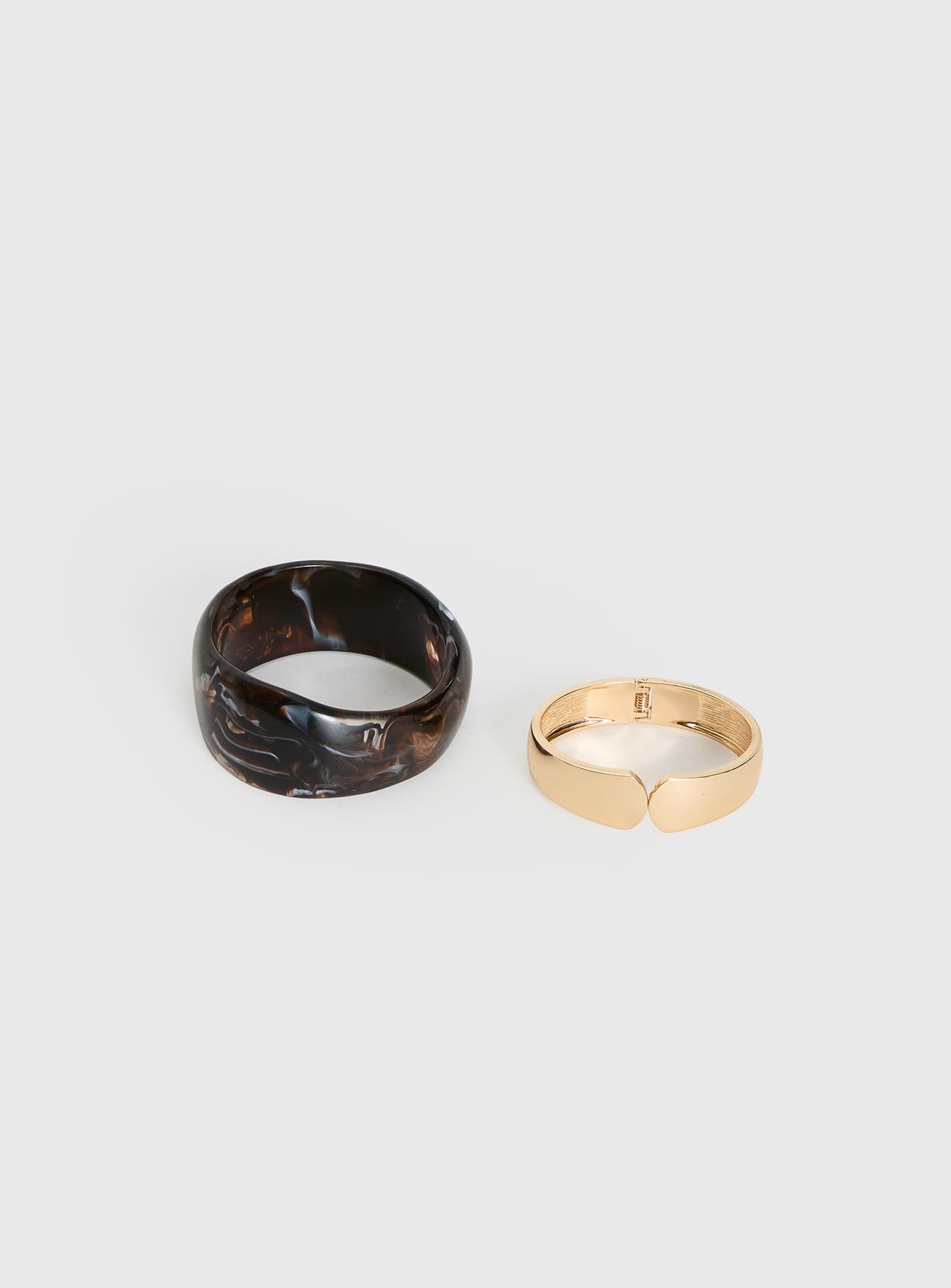 Toni Resin Cuff Pack Brown / Gold - Image 2