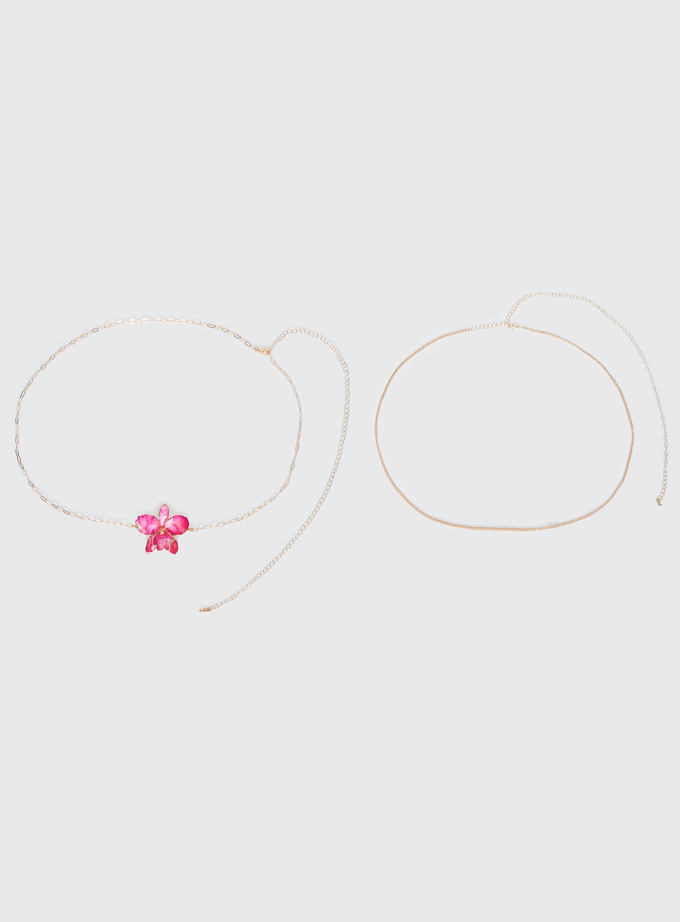 Open Arms Flower Belt Gold / Pink - Image 2