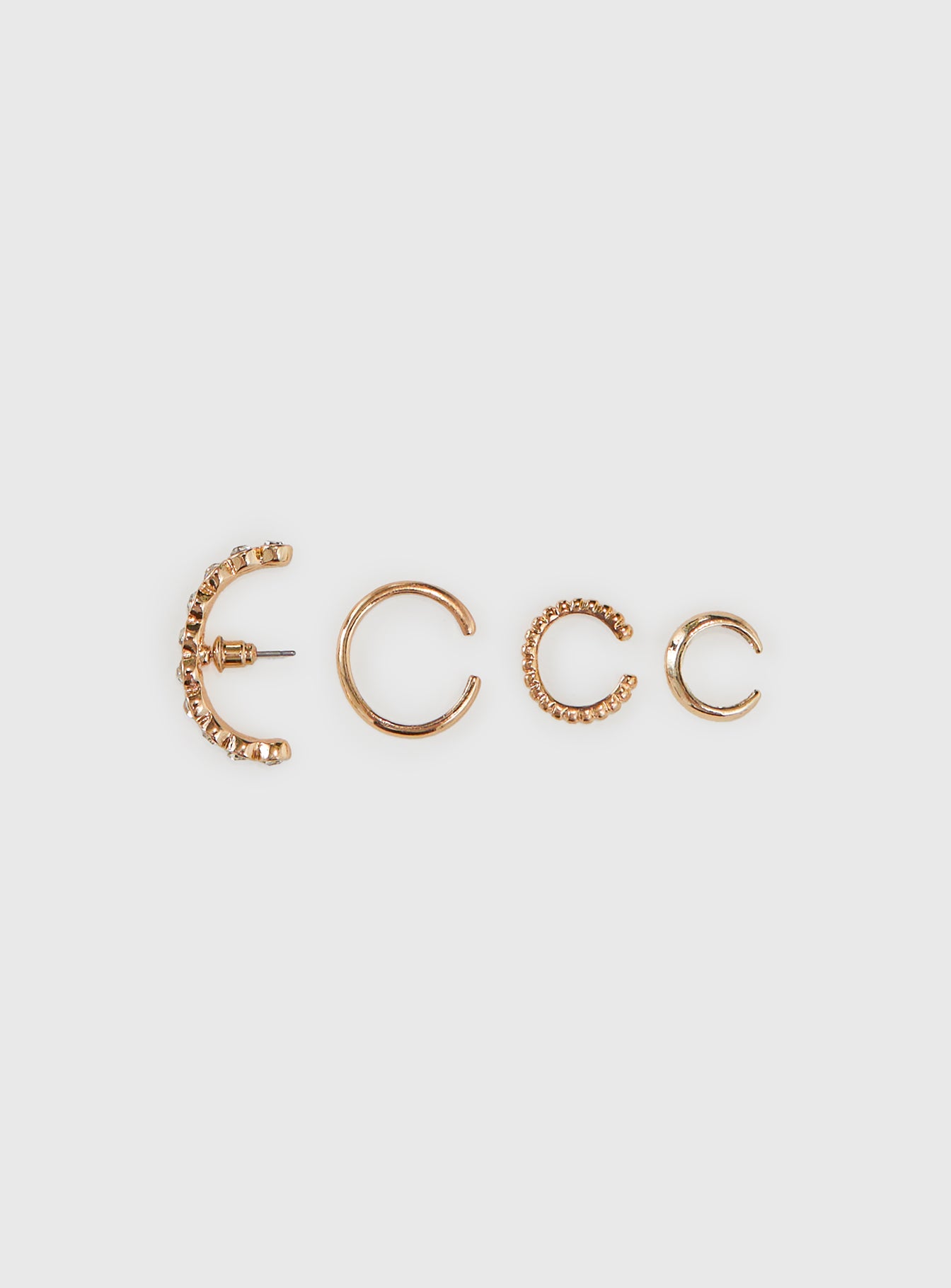 Life In Luxury Ear Cuff Set Gold - Image 2