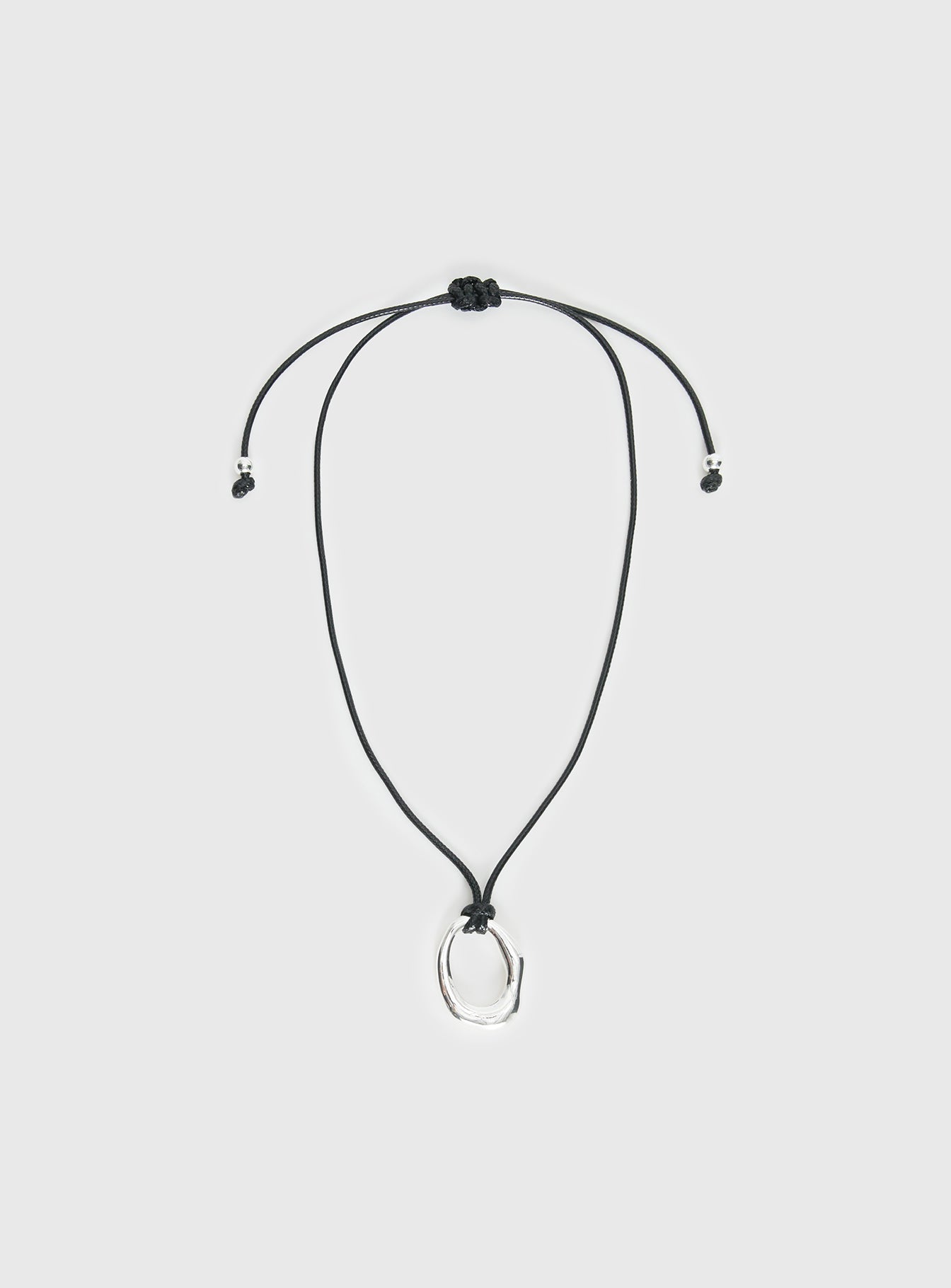 Star Quality Pendant Necklace Black / Silver - Image 2