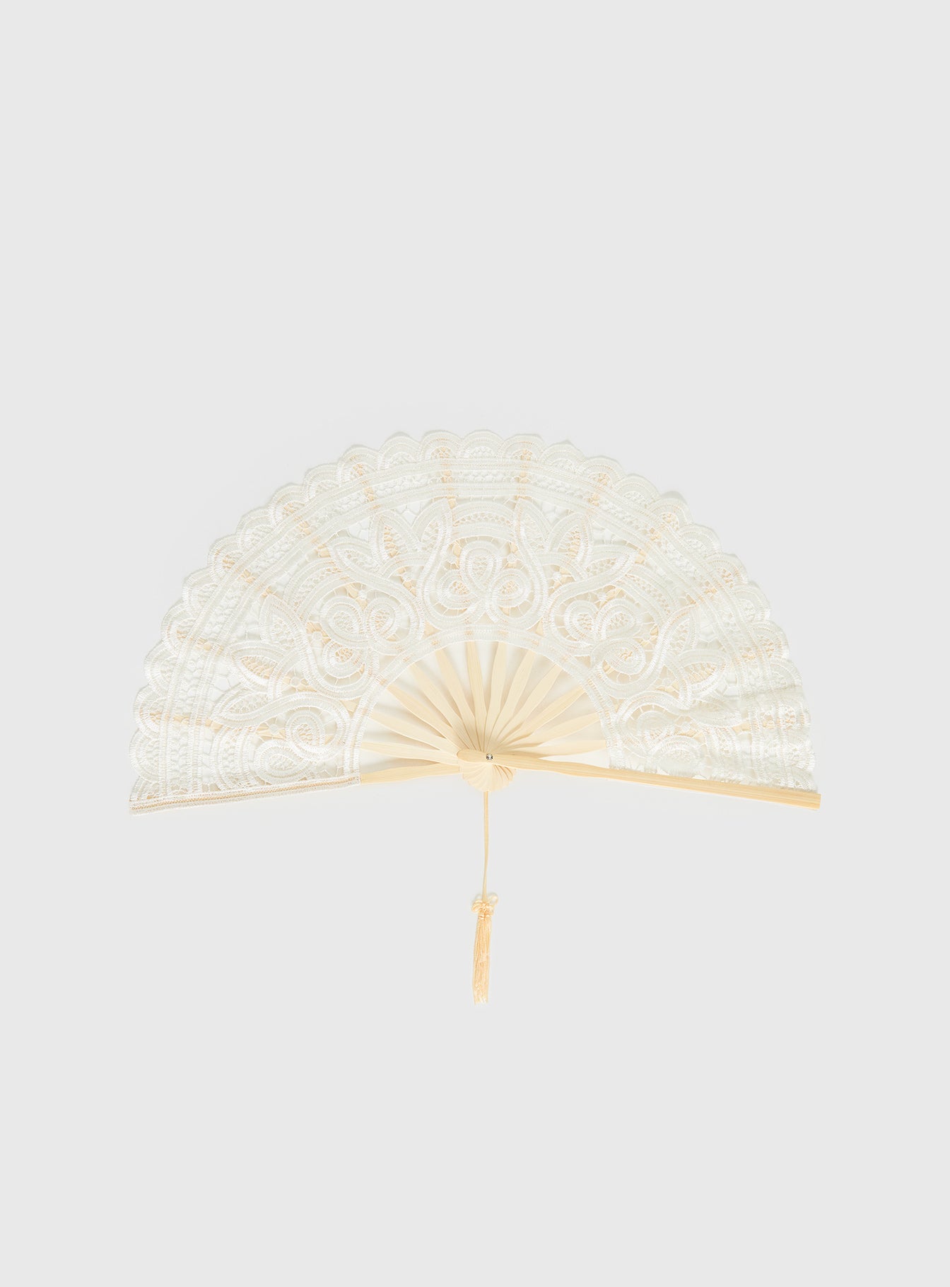 Bossa Nova Lace Fan Beige - Image 2