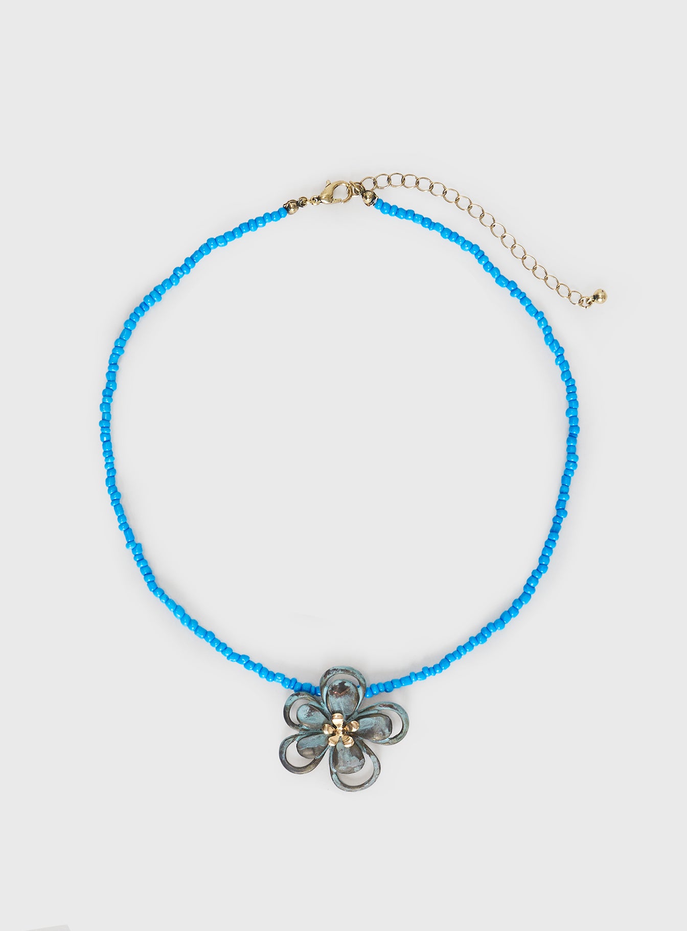 Hold On Tight Necklace Blue - Image 2