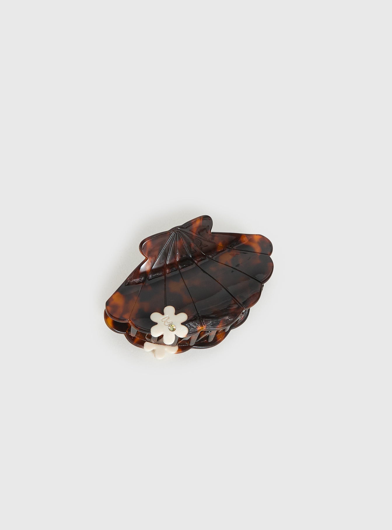 Palm Cove Shell Hair Clip Tort - Image 2