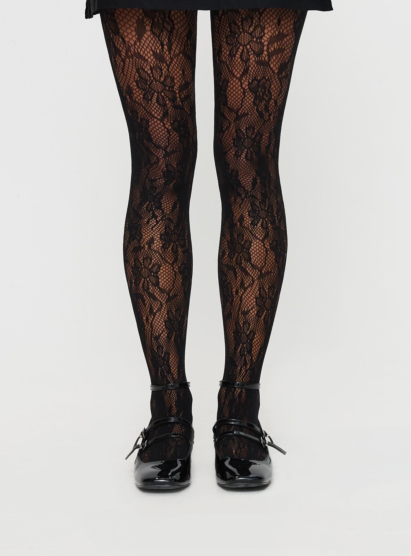 Fior Lace Stockings Black - Image 2