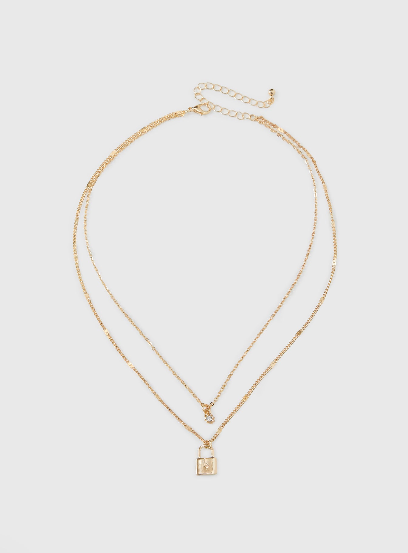 Santino Lock Necklace Pack Gold - Image 2