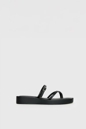 Riki Mini Belt Sandals Black